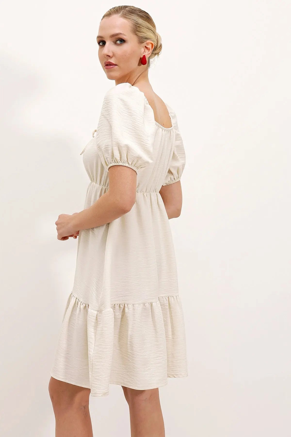 2351 kloş poplin elbise - Justyol