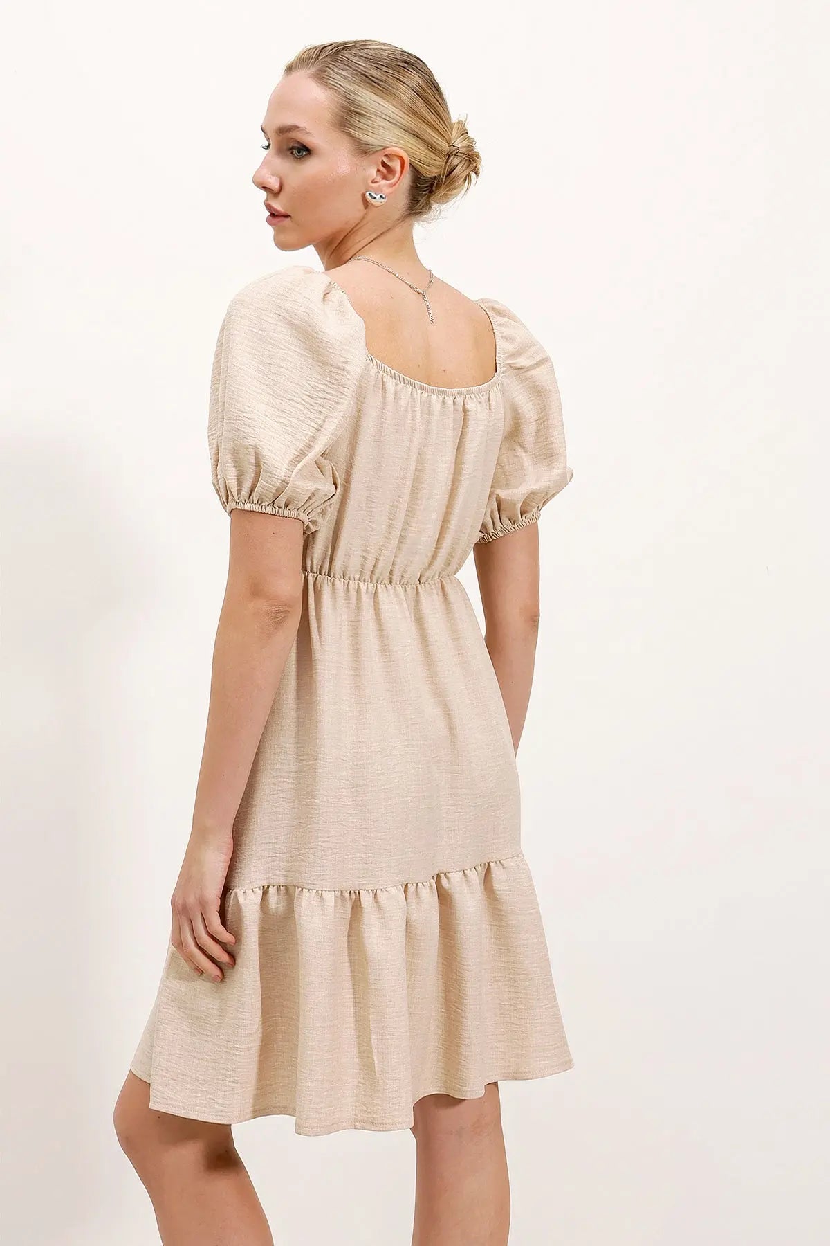2351 kloş poplin elbise - Justyol