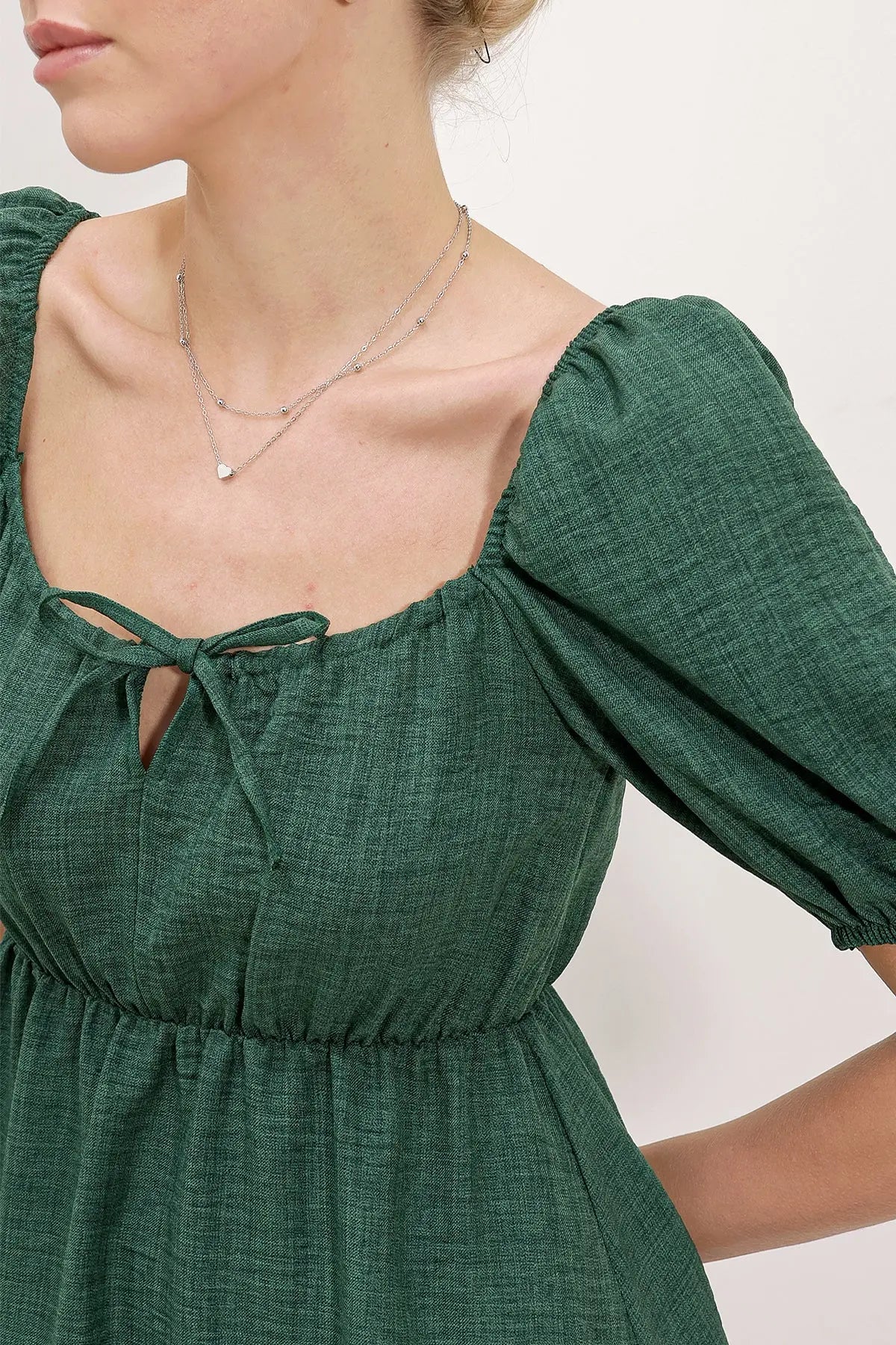 2351 kloş poplin elbise - Justyol