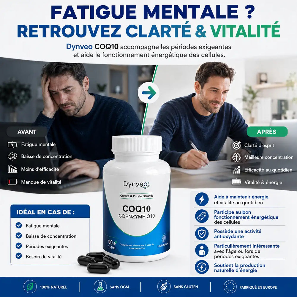 CoQ10 14 mg – Coenzyme Q10 – 90 Capsules | Vitalité