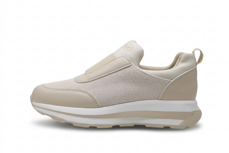 Baskets Slip-On Femme Respirantes à Semelle Épaisse Confort