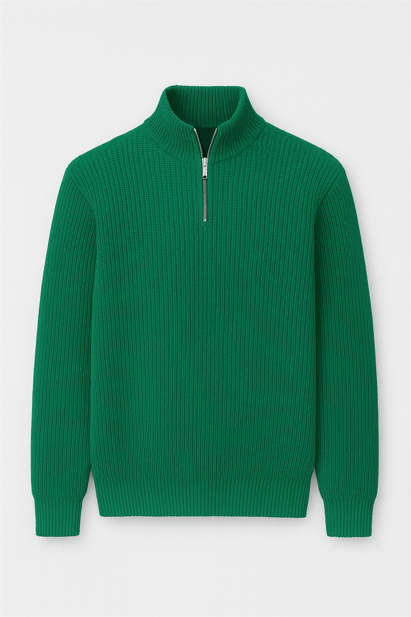Pull Homme Nolan Maille Selanik Demi-Zip Oversize