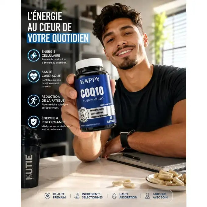 CoQ10 – Coenzyme Q10 – 90 Softgels | Énergie & Vitalité