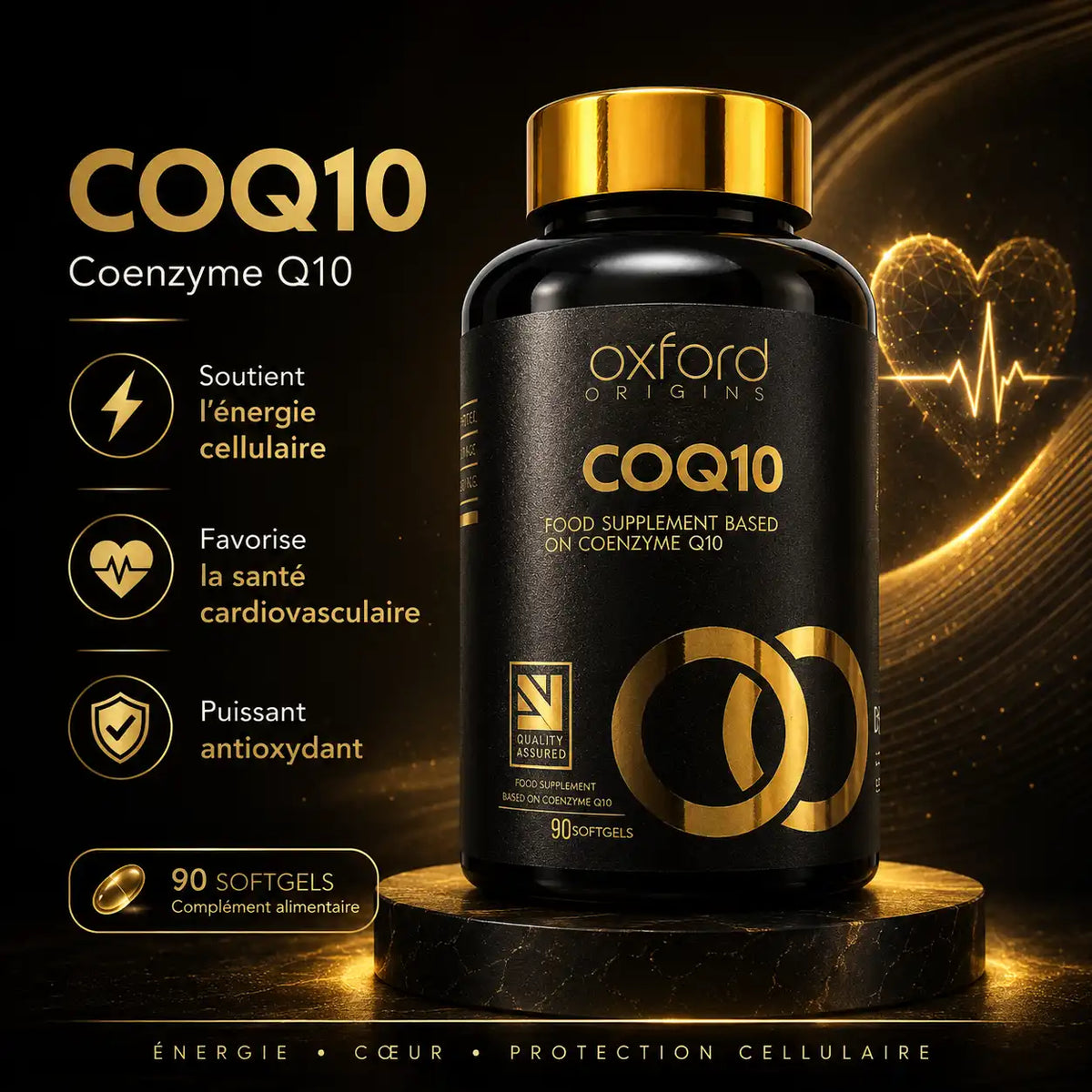CoQ10 – Coenzyme Q10 – 90 Softgels | Vitalité