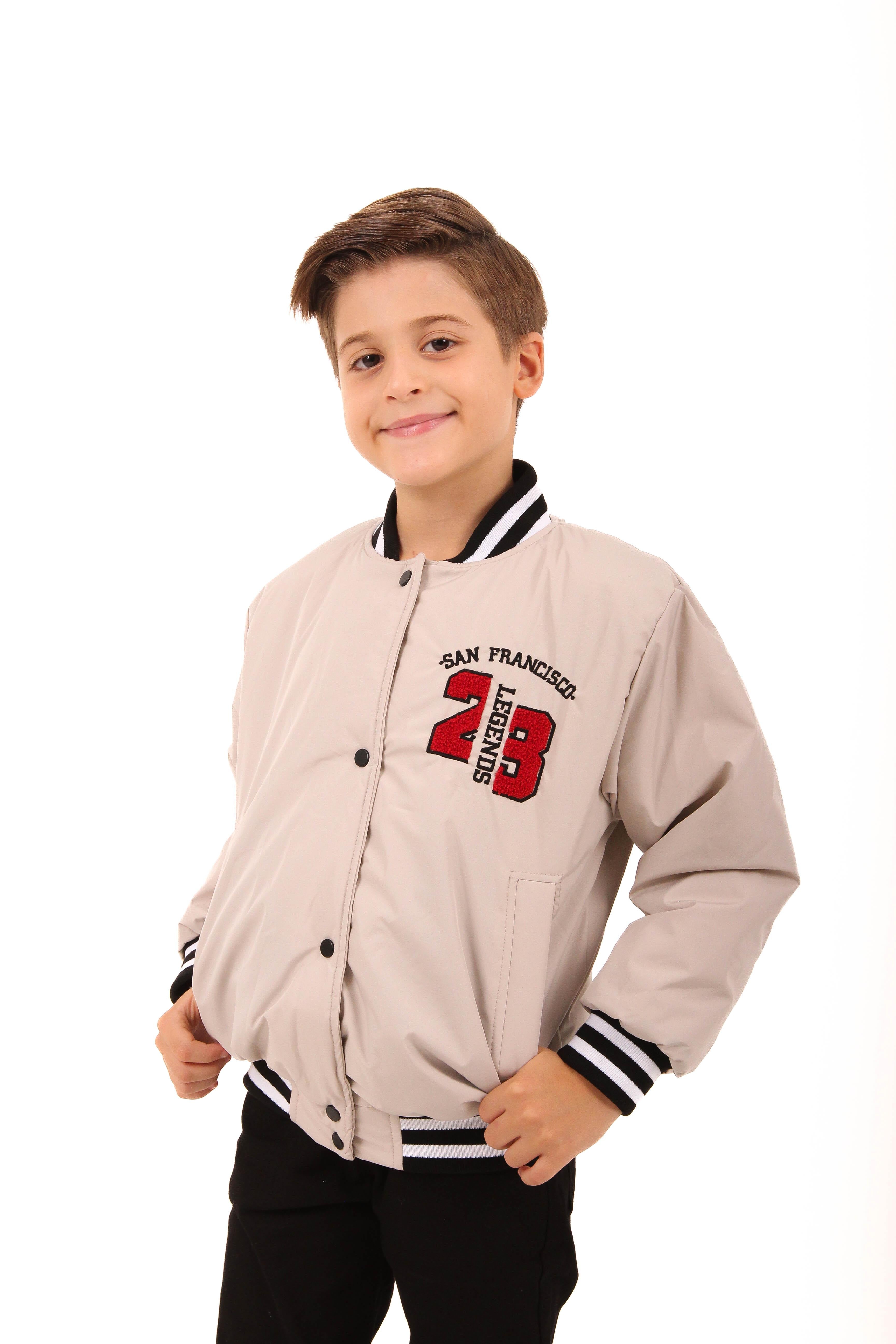 <tc>Veste bomber garçon avec broderie 28</tc>