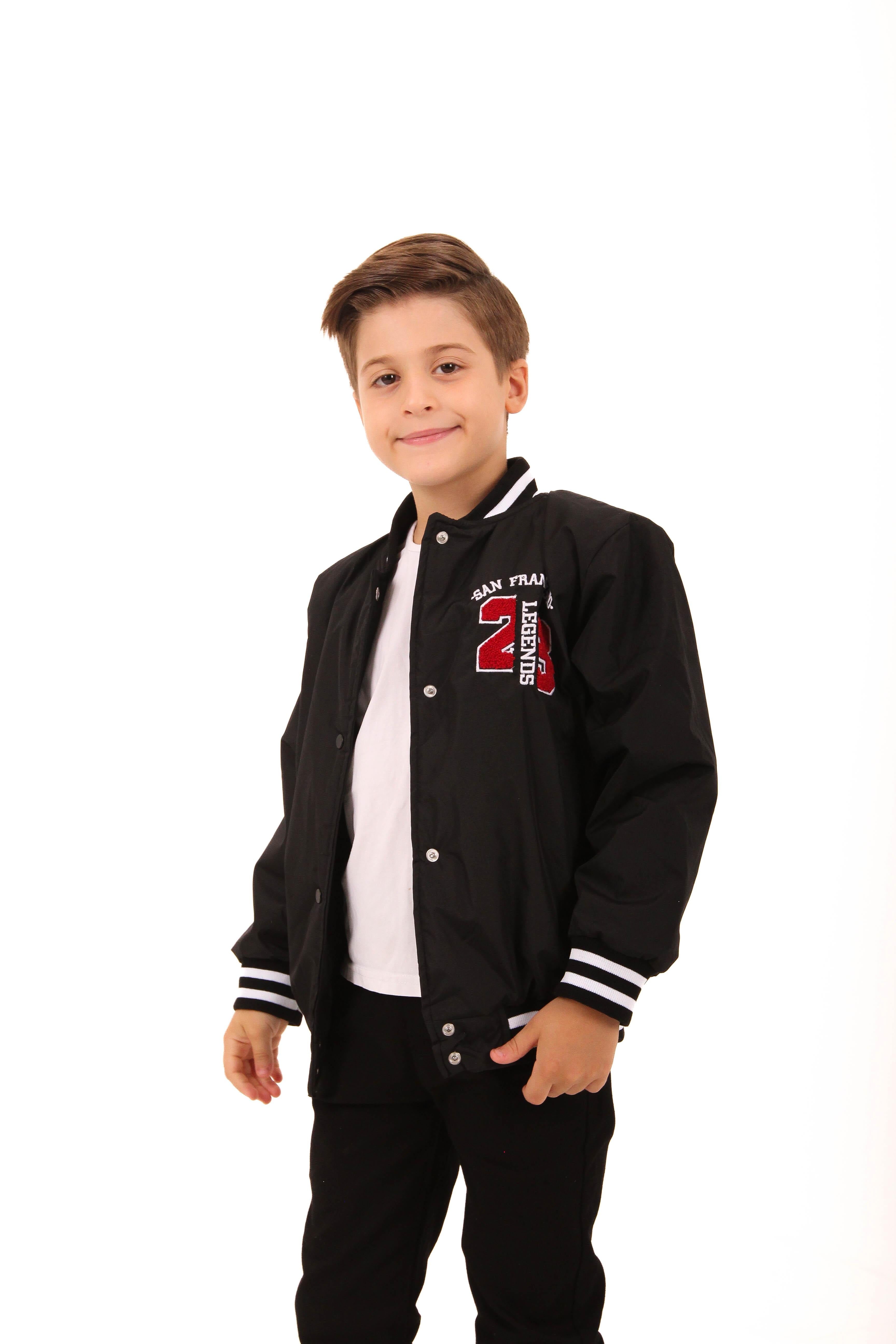 <tc>Veste bomber garçon avec broderie 28</tc>