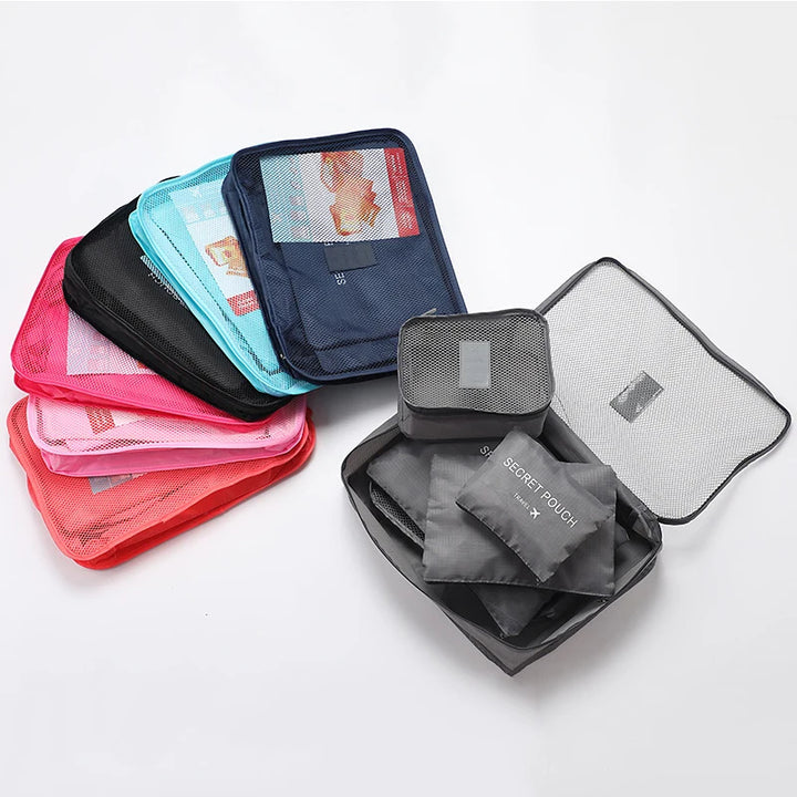 Set de 6 Organisateurs de Valise – Pochettes de Voyage