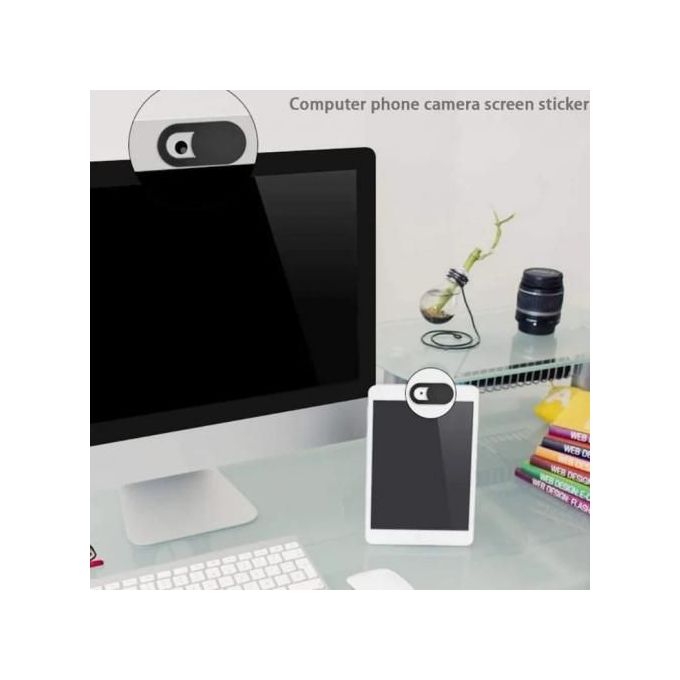 8 pièces cache Webcam couverture universelle téléphone antiespion caméra