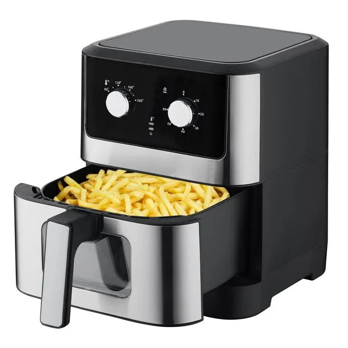 REVOLUTION Friteuse Sans Huile 8L Contrôle mécanique, Fenêtre visible 200°, R-AF01