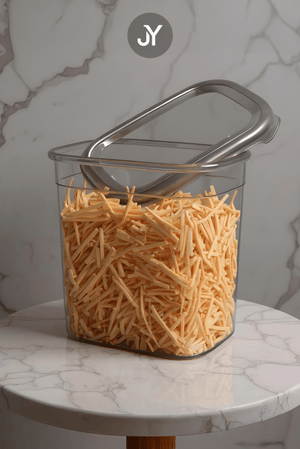 Set de boites de stockage rectangulaires antracite Moly - 2000 ml - Justyol