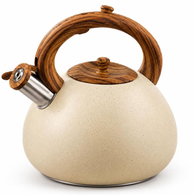 Kenz Bouilloire Sifflante 3 Litres Effet Granit
