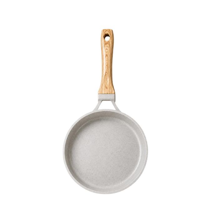 Kenz Poêle à Crêpes 24 cm Antiadhésive Effet Pierre en Aluminium