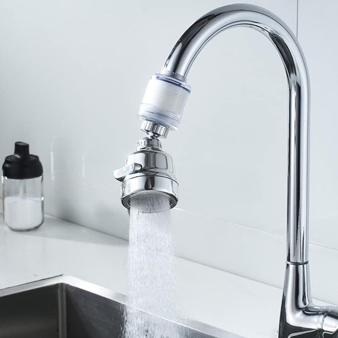 Robinet de cuisine avec filtre anti-calcaire, rotation 360°, sortie d’eau en mousse, 3 modes de jet réglables