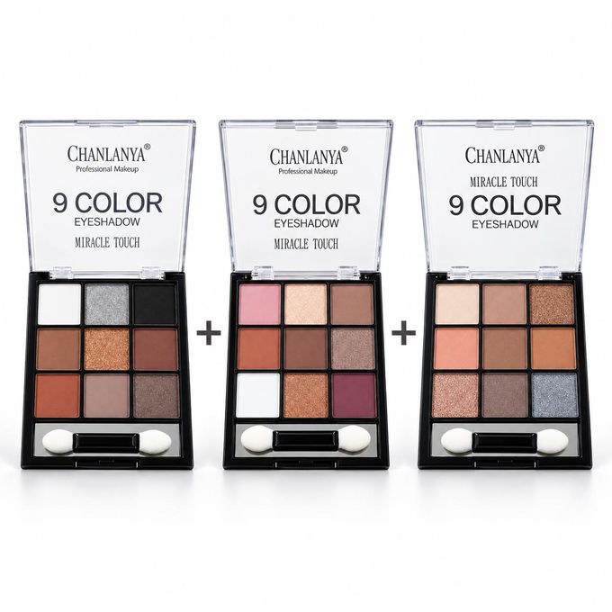 Pack de 3 palettes de 9 couleurs chacune – 27 TEINTES VARIEES