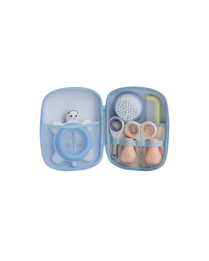 BB CONF SET DE TOILETTE BLEU (ACCESSOIRES : BLEU & BLANC, JAUNE ET SOMAN) UNISEXE 7110