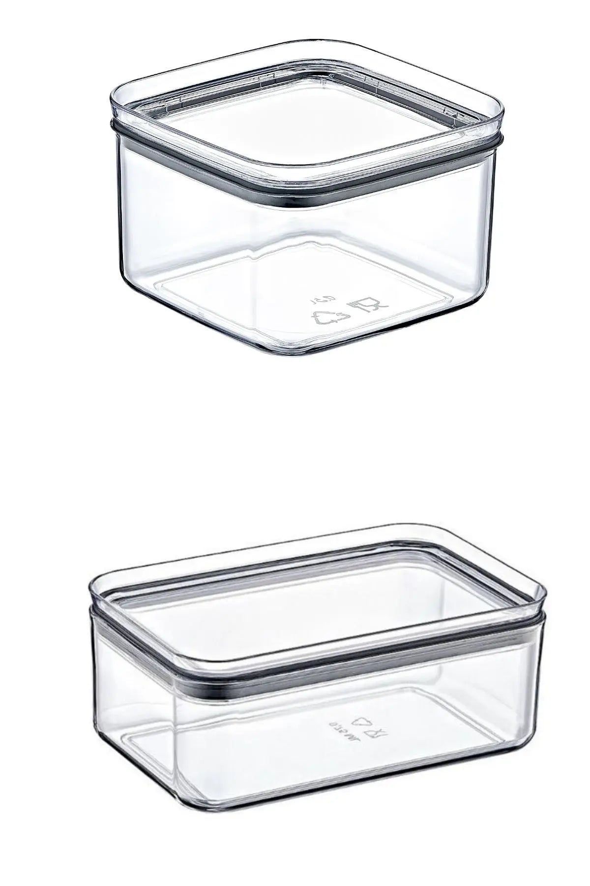 6'lı Set Silikon Conta Kapaklı Etiketli Kahvaltı & Çerezlik Takımı X3 0,75 Lt / X3 0,5 Lt - Justyol