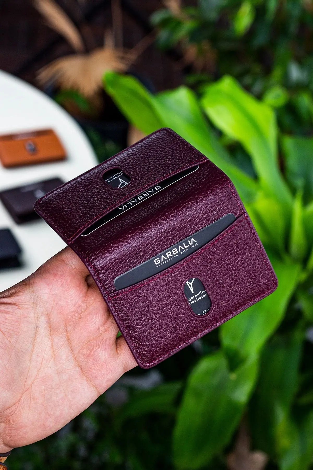 Nahita Hakiki Deri Slim Crazy Taba Kartlık Cüzdan - Justyol