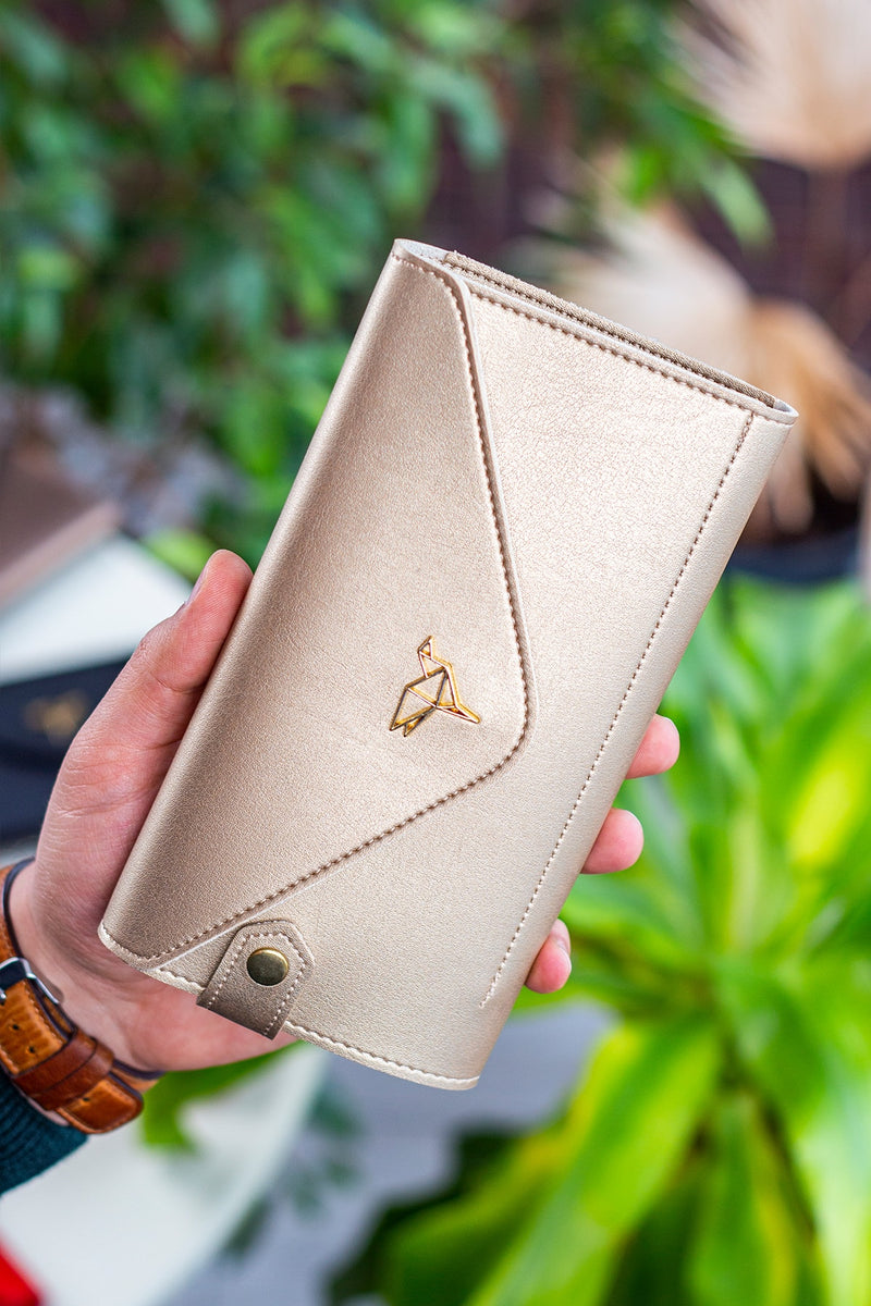 Enveloppe Téléphone et Boîtes de Pièces - Cuir Synthétique, Design Élégant et Pratique