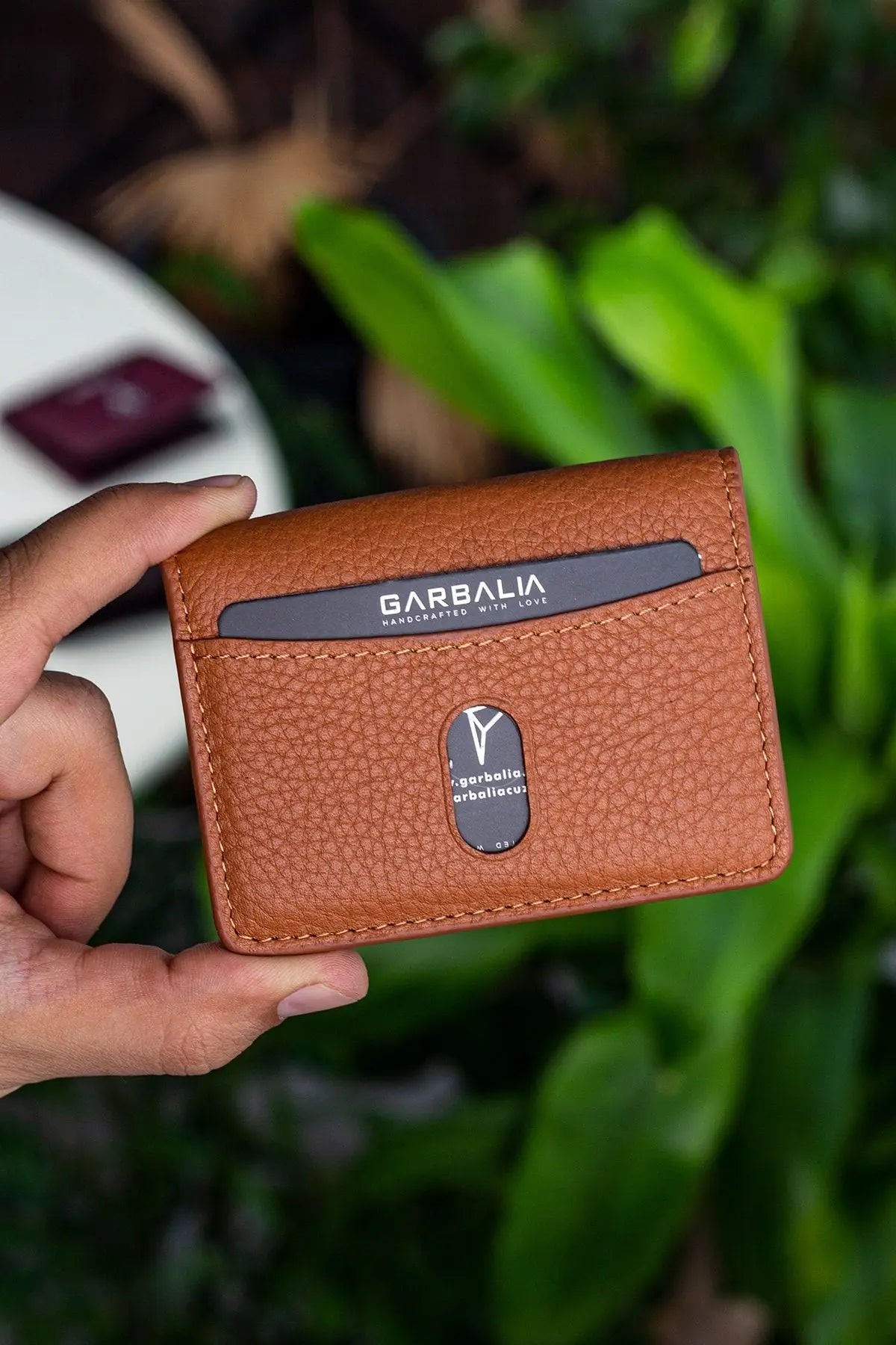 Nahita Hakiki Deri Slim Crazy Taba Kartlık Cüzdan - Justyol