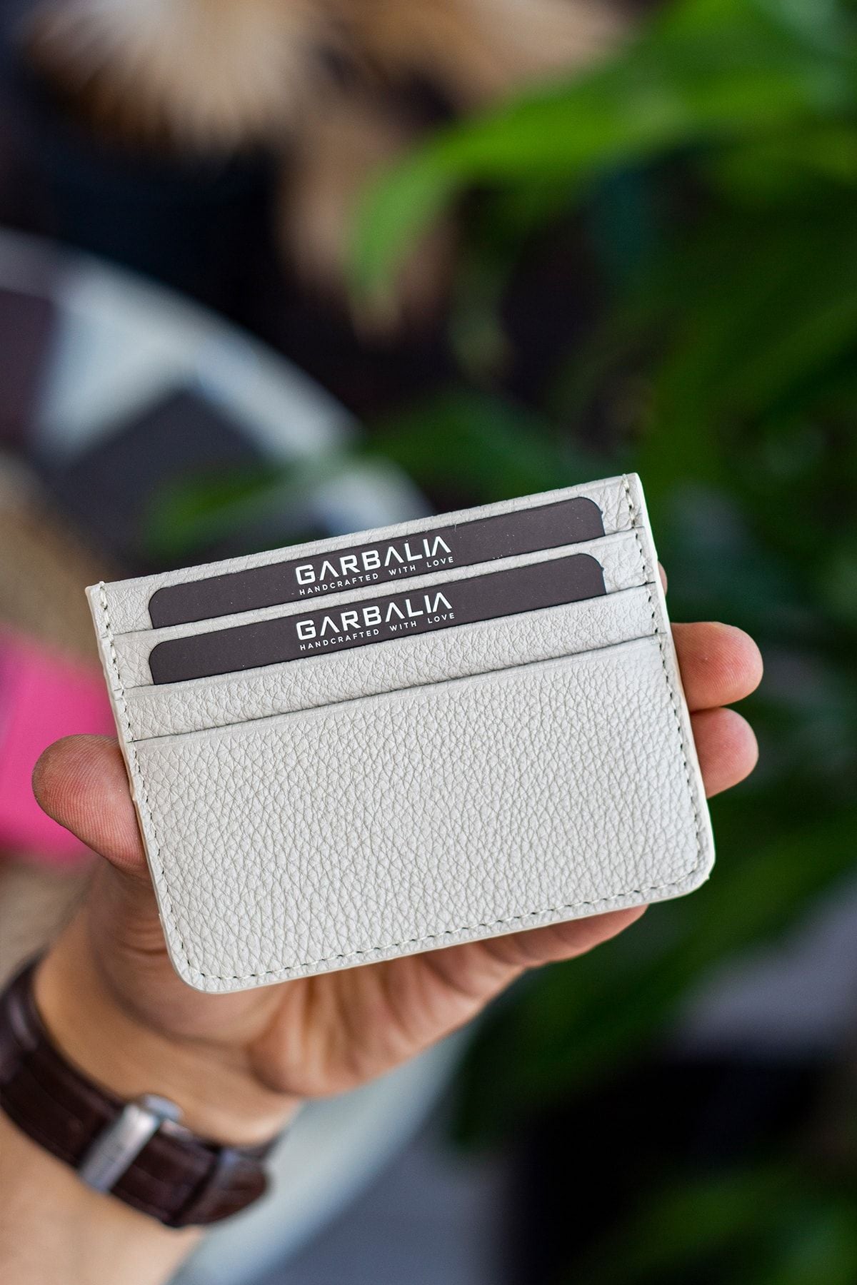 Cape Hakiki Deri Örgü Desenli Ince Unisex Siyah Kartlık - Justyol