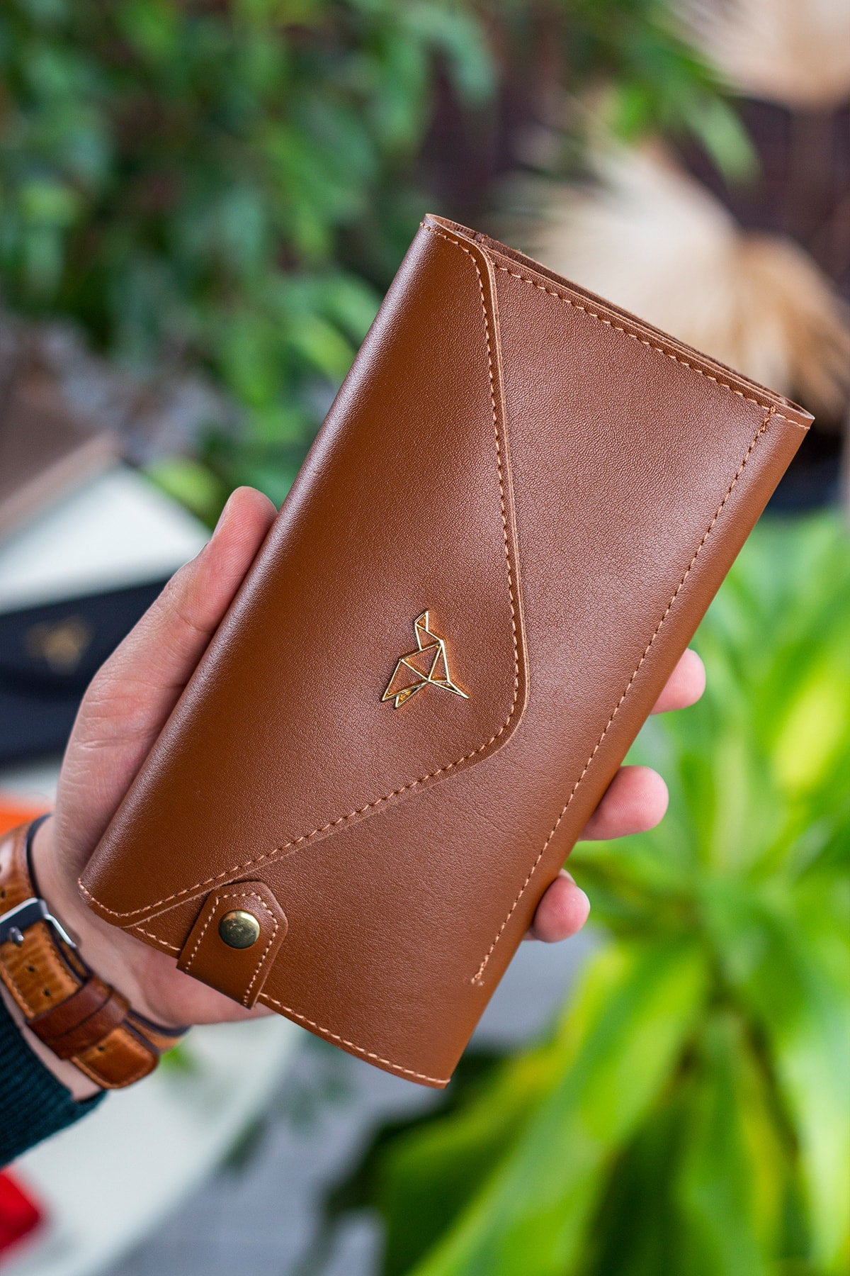 Enveloppe Téléphone et Boîtes de Pièces - Cuir Synthétique, Design Élégant et Pratique