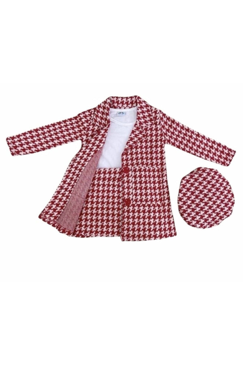 ALPIDS Ensemble Fille 4 Pièces Motif Pied-de-Poule – 33095