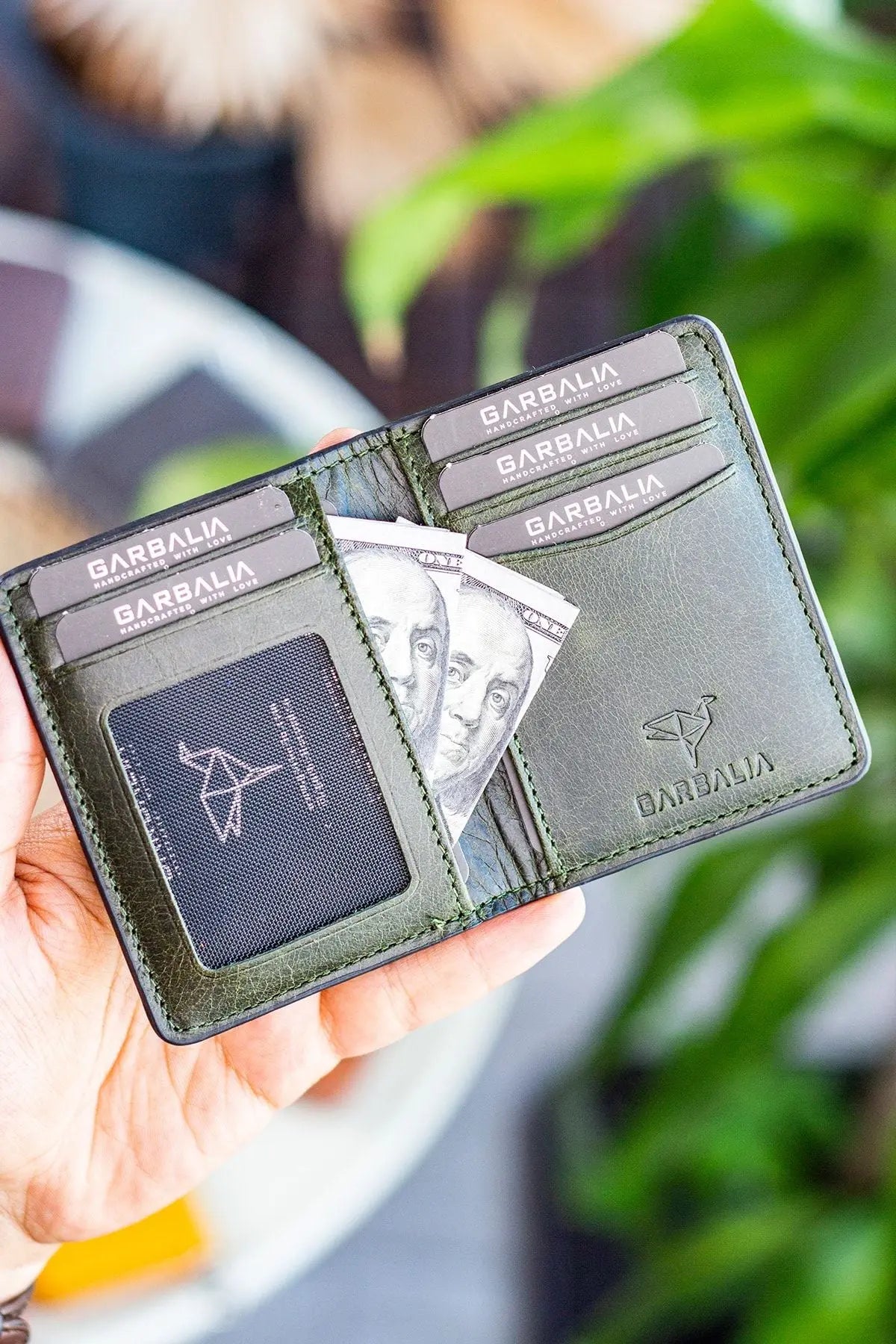 Nahita Hakiki Deri Slim Crazy Taba Kartlık Cüzdan - Justyol