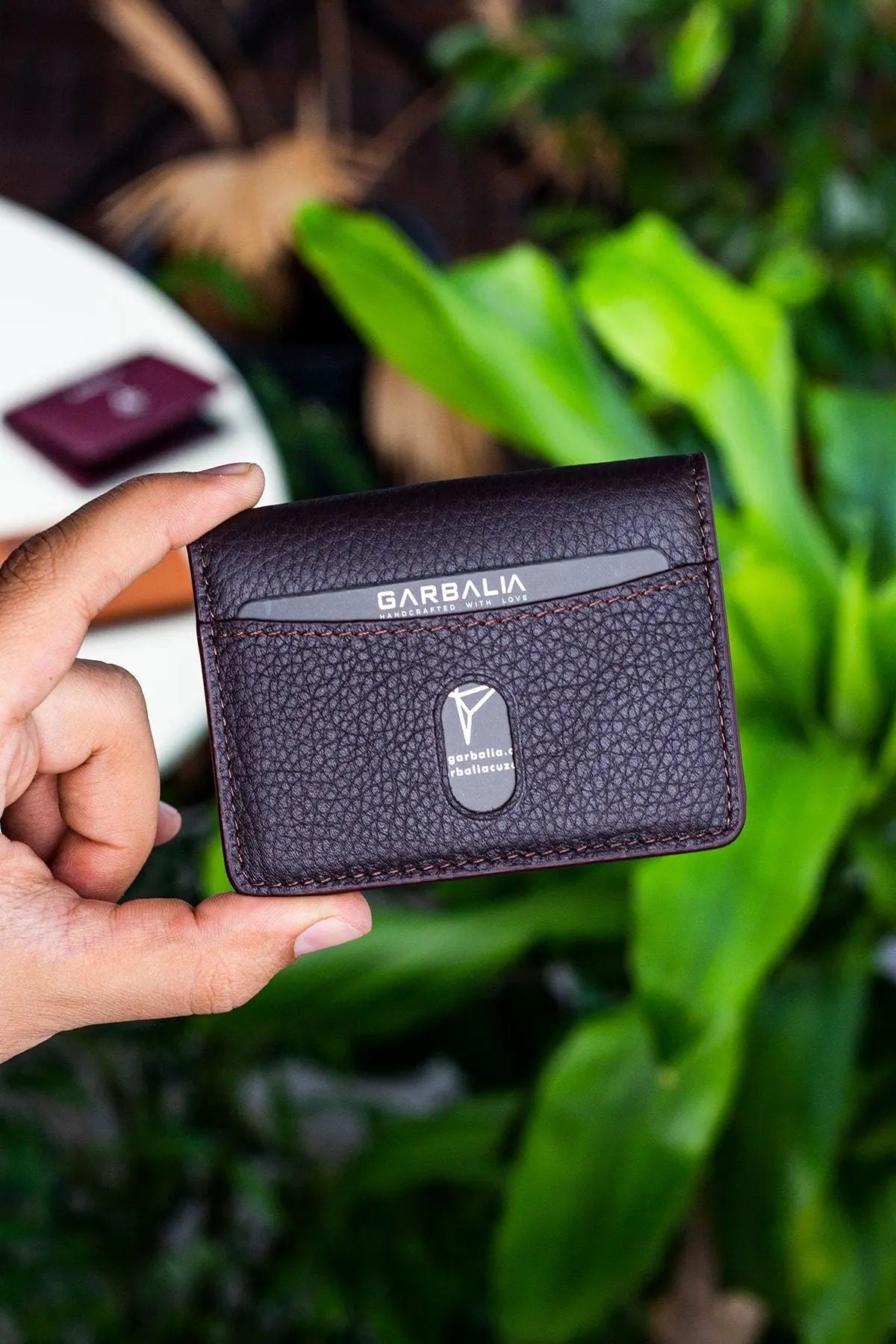 Nahita Hakiki Deri Slim Crazy Taba Kartlık Cüzdan - Justyol