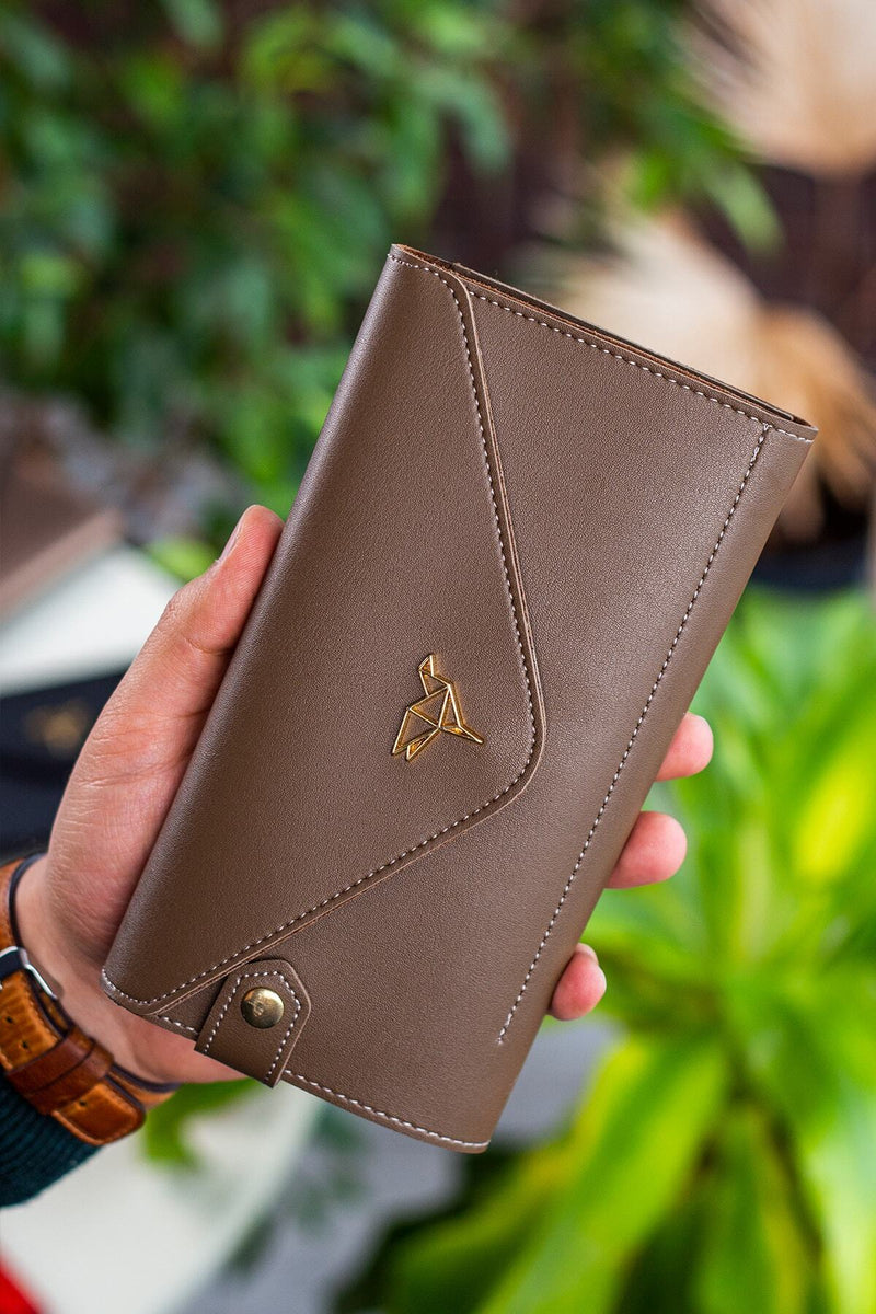 Enveloppe Téléphone et Boîtes de Pièces - Cuir Synthétique, Design Élégant et Pratique