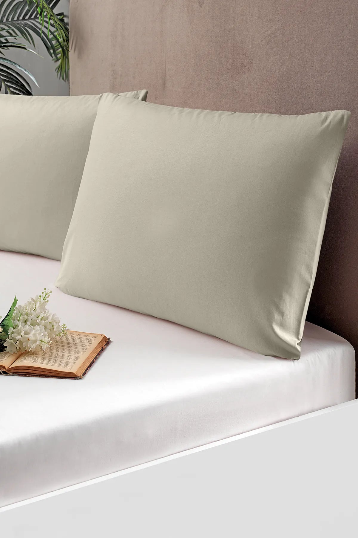 Pierre Cardin 2'li Yastık Kılıfı Bej Pierre Cardin