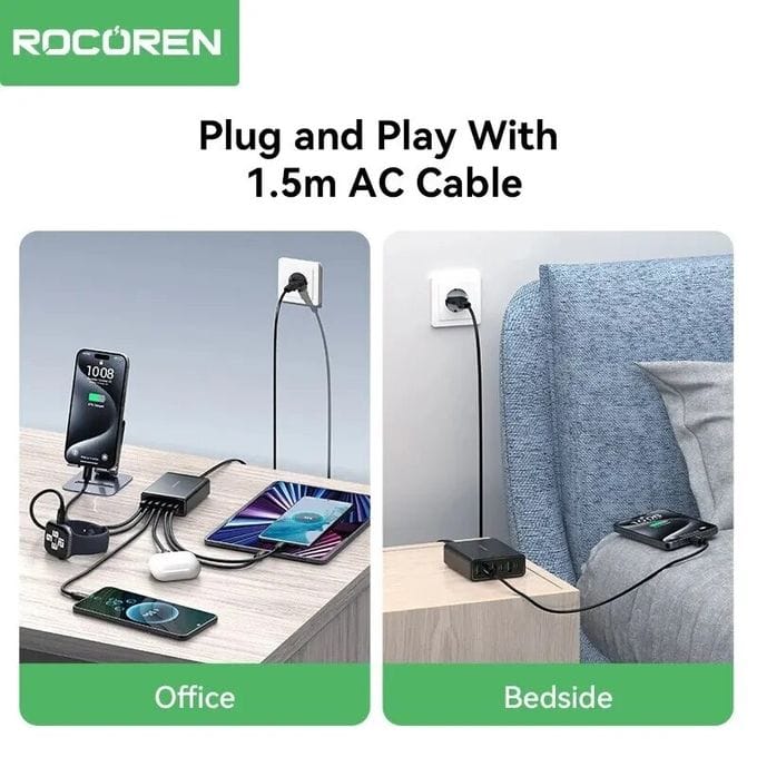 Station de Charge Rapide de Bureau Rocoren 60W