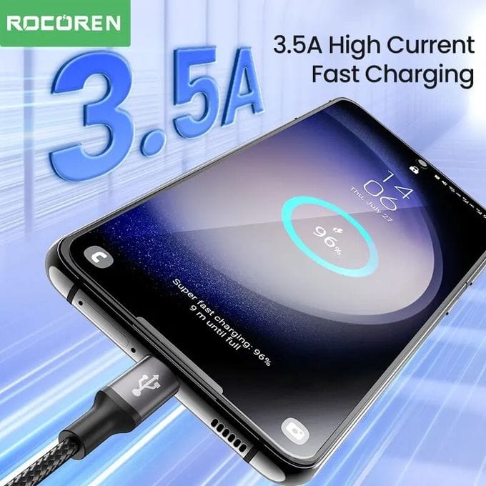 Câble de charge 3 en 1 ROCOREN - 3.5A - 1.2m