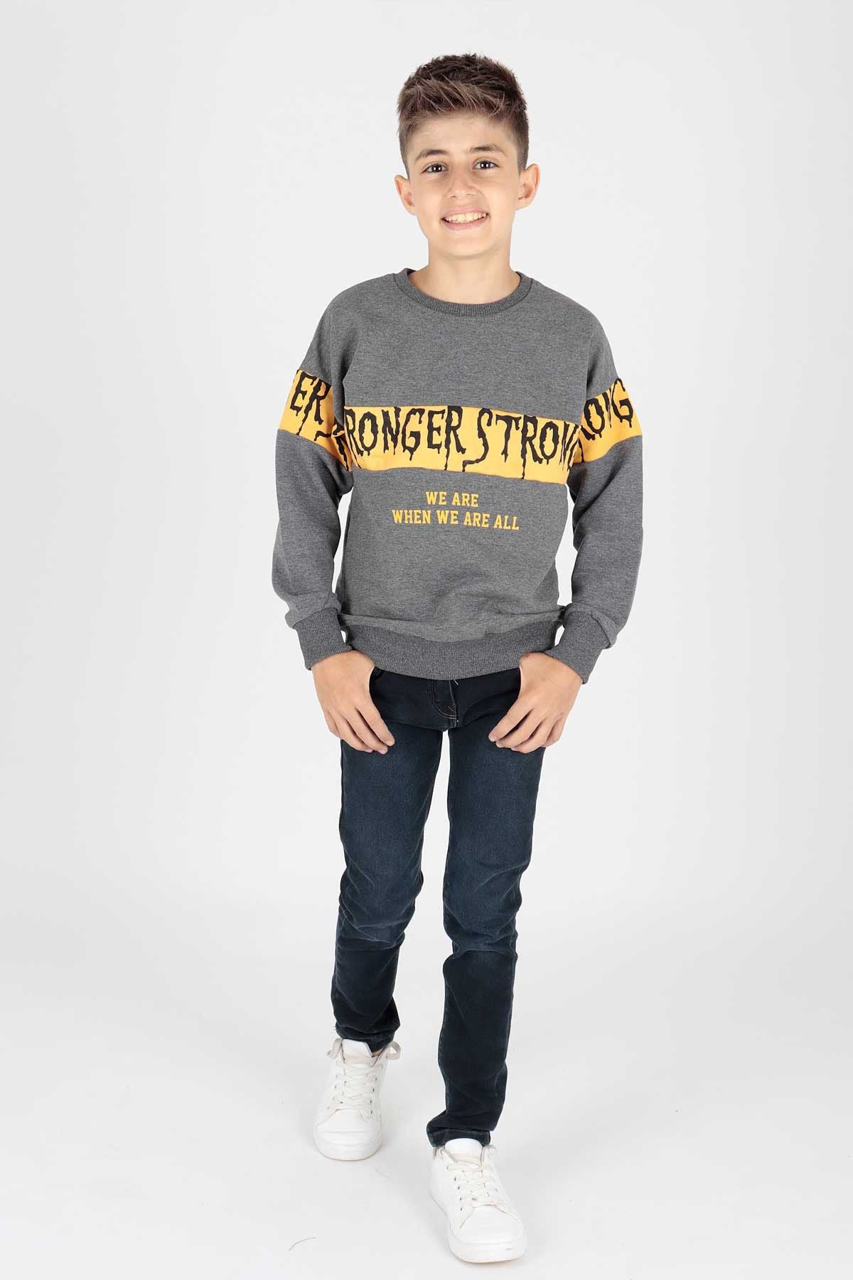 <tc>Sweat à imprimé Strong pour garçon Ahenk Kids AK15106</tc>