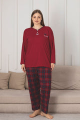 <tc>X-Dreamy grande taille pyjama homme à manches longues avec motif en bambou.</tc>