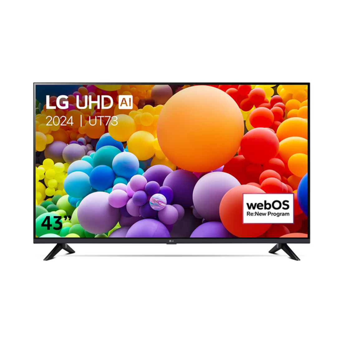 TV LG 43″ 4K UHD WebOS, interface intelligente et commandes vocales intégrées. Digitronics