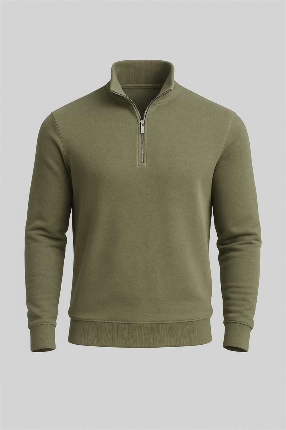 Sweat Homme Lars Col Zippé en Maille Selanik