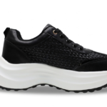 Baskets Plateforme Femme Chunky Effet Tressé Confortables