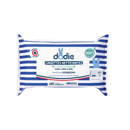 DODIE LINGETTES NETTOY DERMO APAISANTES 3 EN 1 X 60 0958
