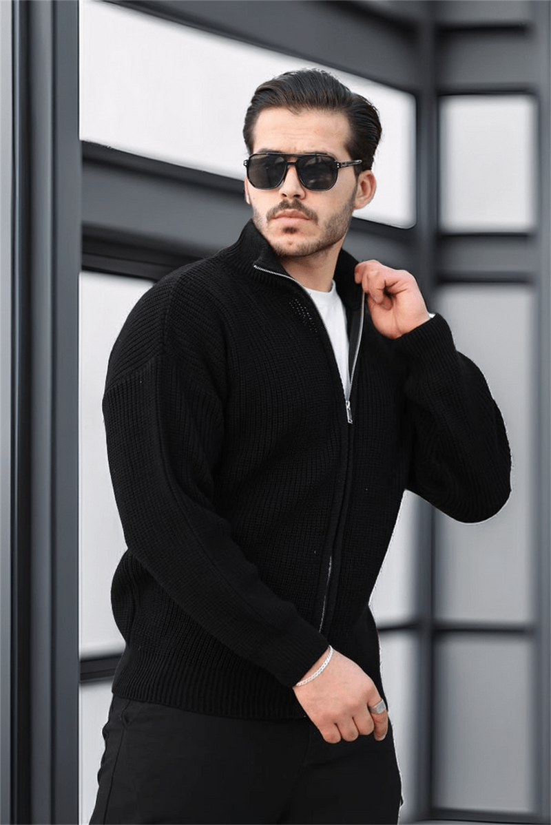 Gilet homme oversize zippé en maille Selanik