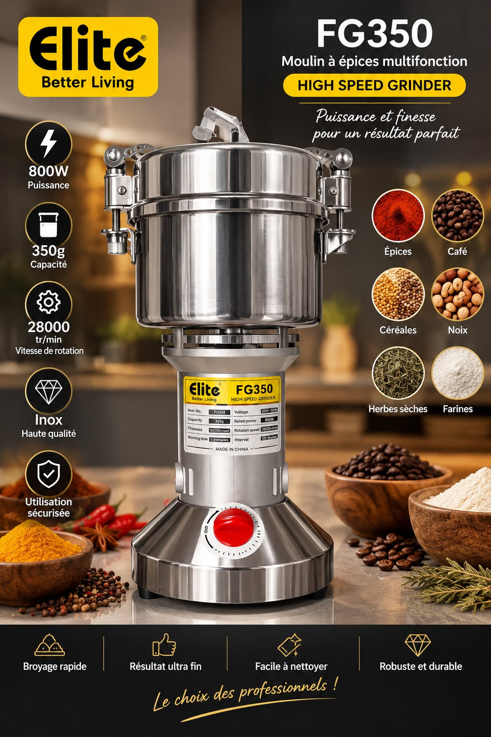 MOULIN A EPICE 350G