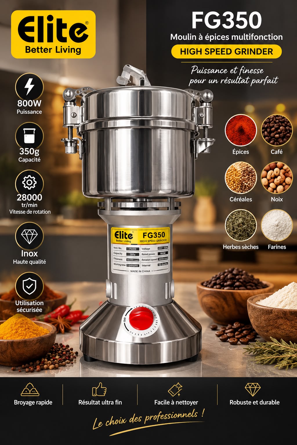 MOULIN A EPICE 350G