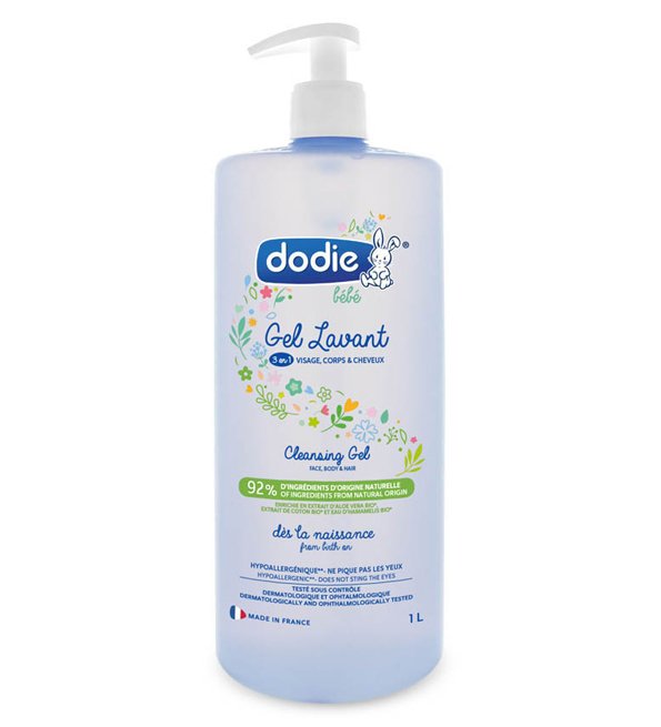 Dodie - Gel lavant 3 en 1 flacon Pompe - 1 L