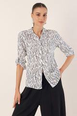 <tc>Chemise à motif graphique 3721.</tc>