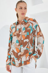 <tc>Chemise à motif graphique 3721.</tc>