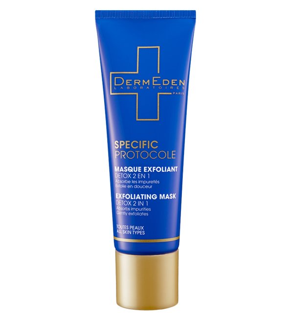 Dermeden Masque Exfoliant Detox 2en1  tube - 50 ml