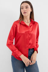 <tc>Chemise en satin légèrement drapée 3964</tc>