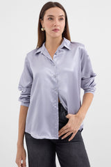 <tc>Chemise en satin légèrement drapée 3964</tc>