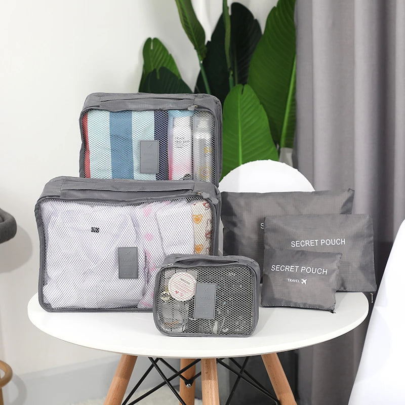 Set de 6 Organisateurs de Valise – Pochettes de Voyage