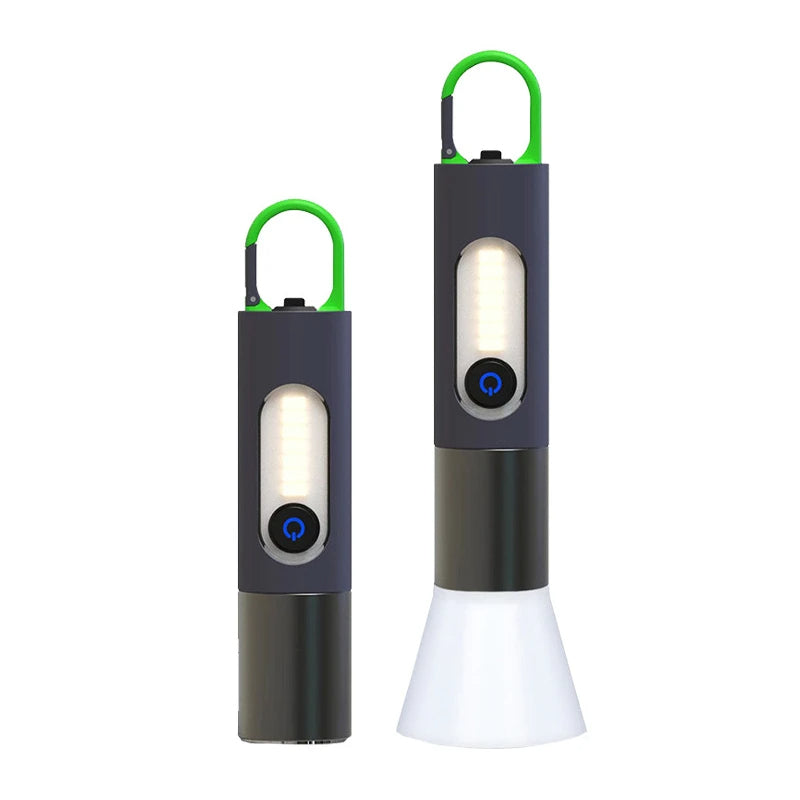 Lampe Torche LED Rechargeable USB-C avec Zoom et Éclairage Latéral