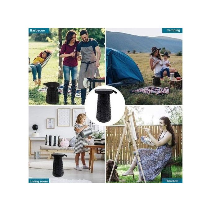 chaise pliable portable pour camping randonnée plage piscine mer - Noir